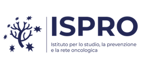 Logo ISPRO con la scritta in blu scuro "Istituto per lo studio, la prevenzione e la rete oncologica"